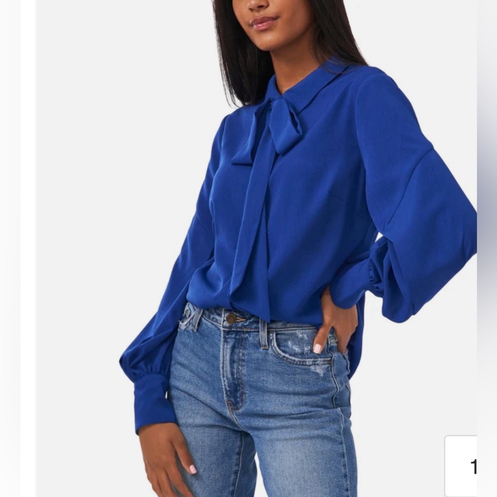 Riley and Rae tie-neck blouse